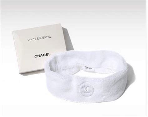 chanel headband white